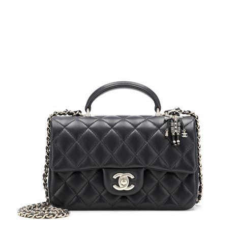 CHANEL Lambskin Quilted Mini Rectan